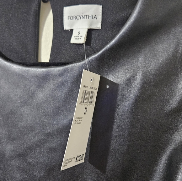 For Cynthia Leather Dress - Picture 2 of 9